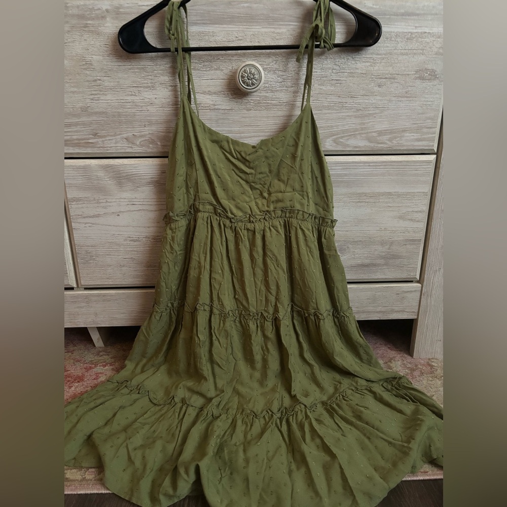 Dark Green Dress